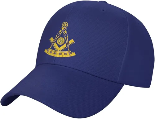 Vista 2 de Qauirfe Freemason Past Master - Gorra de béisbol unisex para papá y camión, color azul, Azul