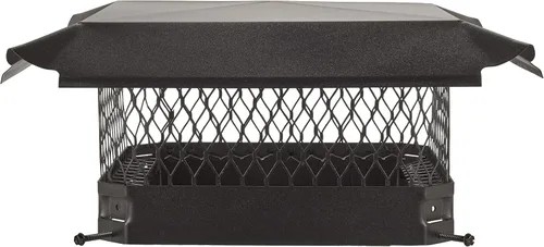 Vista 6 de Draft King CBO913 - Tapón de chimenea de acero galvanizado negro con perno, 9 x 13 pulgadas