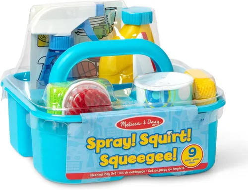 Vista 3 de Spray, rociador y limpia cristales Melissa & Doug, conjunto de juegos para fingir jugar a la limpieza