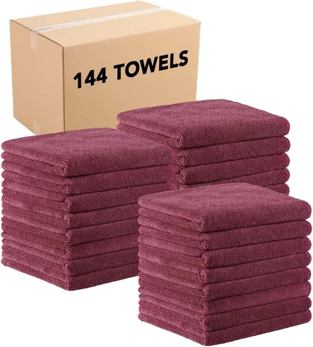 Vista 9 de Arkwright Toallas de salón a prueba de blanqueador a granel - Paquete de 24 - Ultra suave, microfibra suave, toalla facial de spa altamente