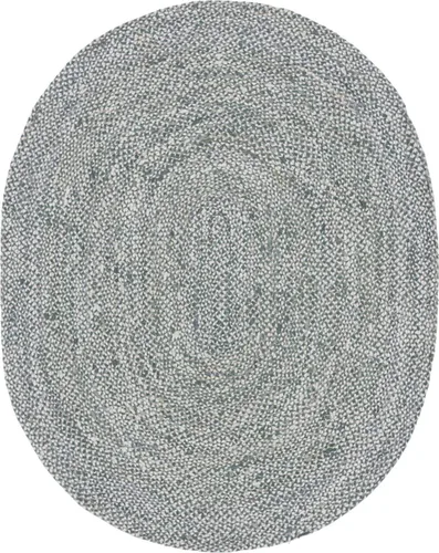 Vista 27 de Unique Loom Colección Trenzada Chindi - Alfombra de área (1 pie 2 pulgadas x 6 pies 1 pulgada, pasillo, multi/azul)