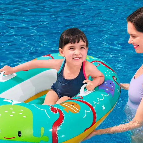 Vista 4 de Bestway Manguitos Hinchables Decorados Seguridad Bebe 25x15 cm +3 a 6 Años Playa y Piscina 32273