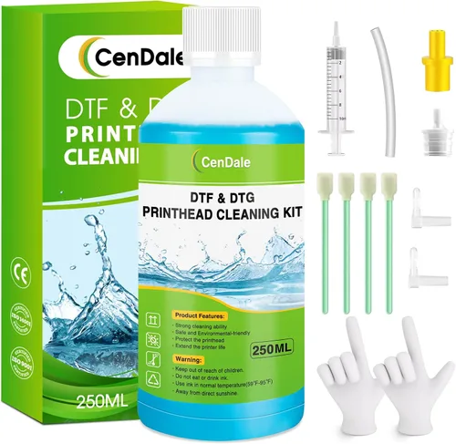 Vista 14 de CenDale Tinta DTF Prémium 3000ML - Tinta de transferencia DTF para película PET, Tinta DTF recargable para Epson ET-8550, L1800, L800, XP15000