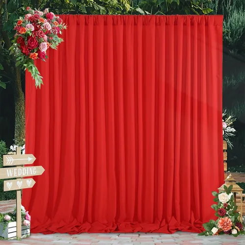 Vista 20 de Cortinas de fondo de poliéster negro para cortinas, 2 paquetes de 5 x 8 pies, cortina de tela de cortina de Halloween para decoración de fiestas