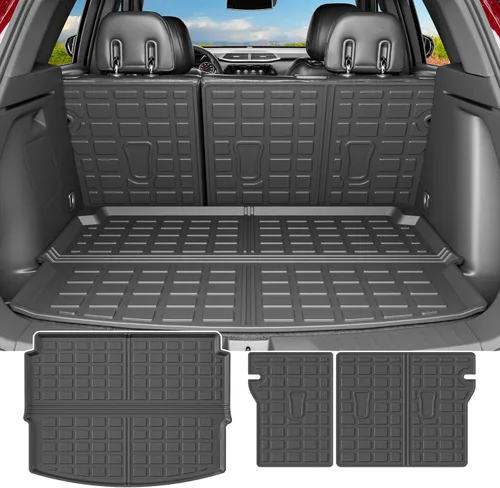 Vista 14 de powoq Alfombrilla de carga y respaldo compatibles con Toyota RAV4 2013-2017 Alfombrilla para maletero y respaldo