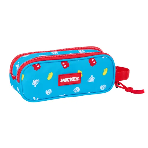Vista 3 de Portatodo Doble Mickey Mouse Clubhouse Fantastic Azul Rojo 21 x 8 x 6 cm