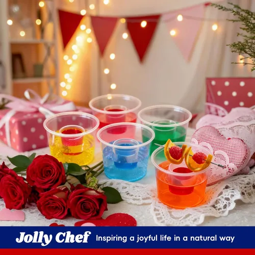 Vista 6 de JOLLY CHEF 100 vasos de bombardero desechables, vasos de plástico transparente de 4 onzas, altamente duraderos y reutilizables, perfectos para tomas