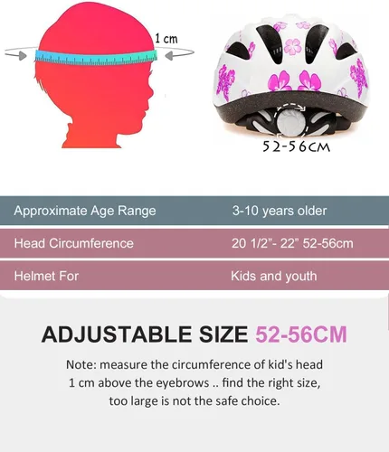 Vista 5 de Casco de bicicleta súperligero rosa para niñas pequeñas y bebés.