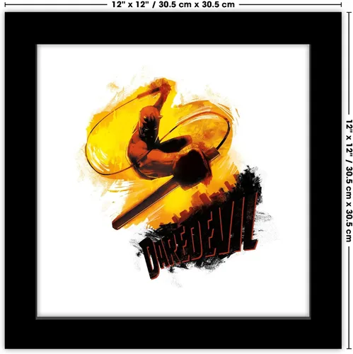 Vista 6 de Trends International Gallery Pops Marvel Comics Daredevil - Póster de pared con texto de habla del diablo, 12.00 x 12.00 pulgadas, versión de marco