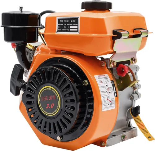 Vista 9 de Motor diésel 406CC 4 tiempos 10HP Motor diesel de eje horizontal de un solo cilindro con sistema de refrigeración por aire de inyección directa