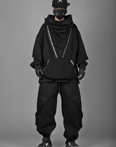 Vista 4 de Niepce Inc Sudadera con capucha japonesa para hombre