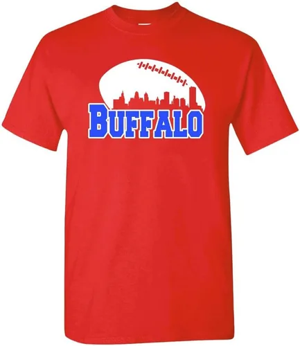 Vista 56 de Xtreme Apparrel City Skyline - Camiseta de hombre para los aficionados al fútbol americano Pittsburgh - Camisa negra