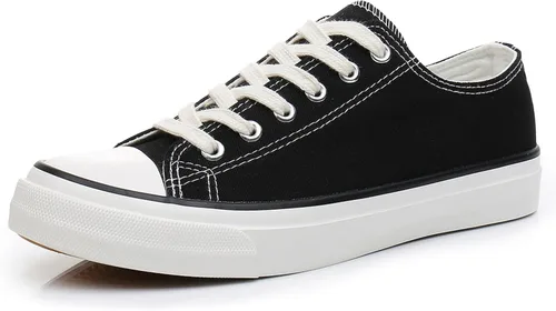 Vista 10 de CullForYou Zapatos deportivos coloridos para mujer Todo negro