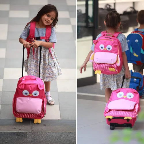 Vista 2 de Maleta Yodo para usar de 3 maneras con ruedas para niño
