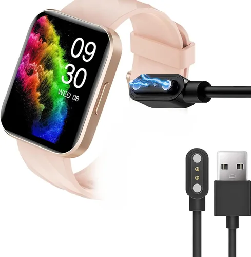 Vista 2 de Lamshaw Compatible con el cargador de reloj inteligente RUIMEN, cable de carga USB magnético de repuesto, cable de carga compatible con RUIMEN D1