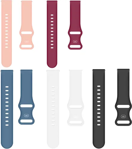 Vista 7 de Lamshaw Compatible con 3Plus Vibe Plus Band, nuevas correas de repuesto deportivas de silicona suave 2021 compatibles con reloj inteligente 3Plus