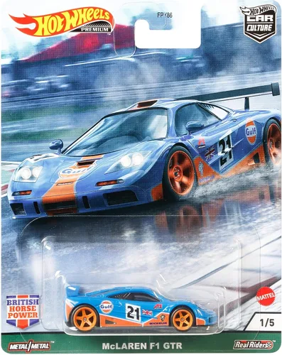 Vista 4 de Hot Wheels Vehículos de leyendas del circuito cultural del automóvil para niños de 3 años en adelante, colección premium de vehículos a escala 1:64