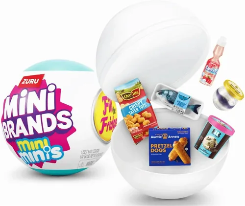 Vista 5 de ZURU Mini Brands - Nevera con 2 bolas, llena el juego de nevera
