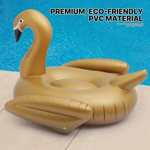 Vista 6 de Flotador inflable gigante para piscina con alas estables para decoraciones de fiesta de verano, flotador de piscina para adultos
