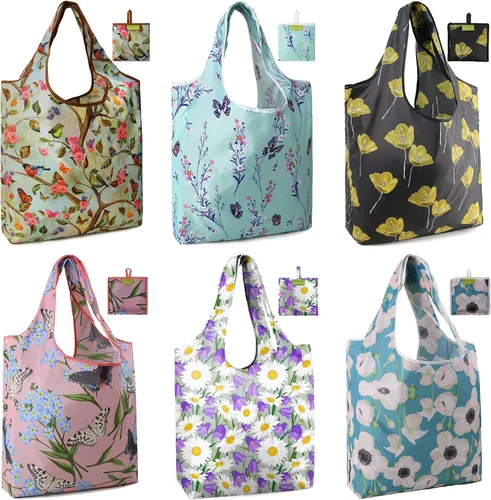 Vista 17 de Bolsas de la compra de animales reutilizables plegables bolsas de comestibles