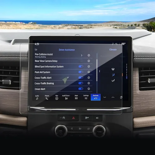 Vista 10 de Protector de pantalla Expedition 2022 2023 2024 para Ford Expedition (XL STX/XLT/Limited/Timberline) Pantalla táctil SYNC4 de 12 pulgadas, vidrio