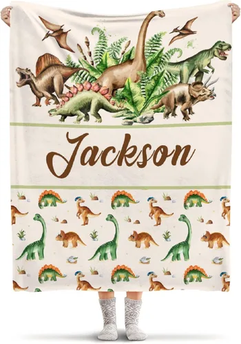 Vista 10 de Manta ligera de franela de dinosaurio de nuggets de pollo, regalos para niñas y mujeres en todas las estaciones, para cama, sofá, 30 x 40 pulgadas