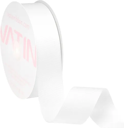 Vista 41 de VATIN Cinta de Grogrén Negra, 1-1/2" x 50 Yardas Continuas, Cinta de Grogrén de Poliéster Negra, Usar para Lazos de Bricolaje, Accesorios
