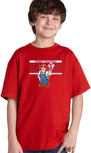Vista 11 de CornBorn Camisetas de voleibol de Nebraska para niños jóvenes Elige tu diseño