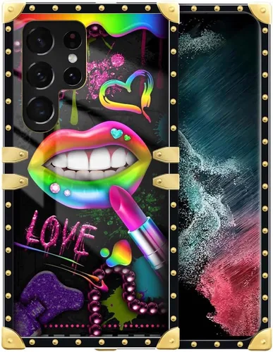 Vista 92 de Funda compatible con Samsung Galaxy S10 4G, TPU suave de lujo y parte trasera de policarbonato duro para niñas y mujeres, funda protectora a prueba