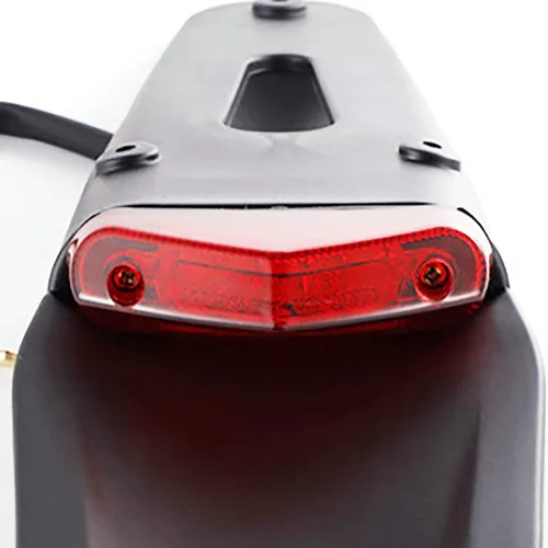 Vista 4 de Yibid Lámpara de freno LED universal con montaje en guardabarros trasero para Honda XR250 XR400 XR650 Yamaha, motocicleta todoterreno personalizada