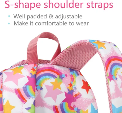 Vista 6 de Mochila infantil para niñas y niños, bolsas de escuela primaria para jardín de infantes, mochilas impermeables para viajes de regreso a clases