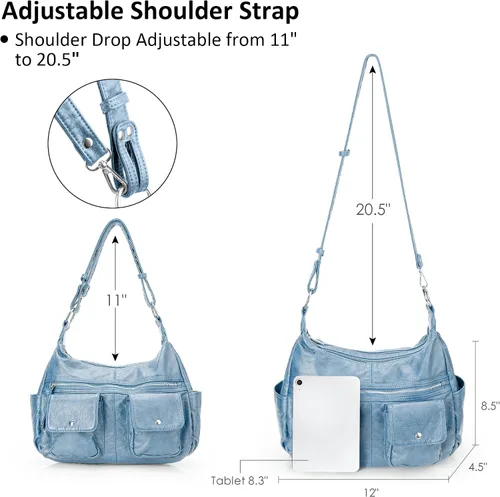 Vista 4 de Bolsos cruzados estilo hobo para mujer