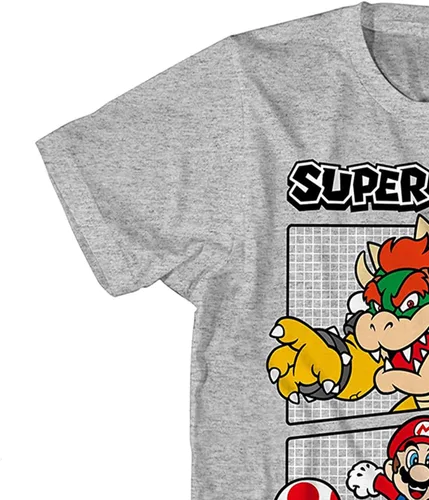 Vista 5 de Nintendo Camiseta de Mario Kart para hombre - Camiseta vintage Mario, Luigi, Zelda, Kirby y Donkey Kong