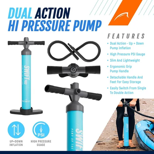 Vista 6 de Bluefin Scout - Kayak inflable para 1 persona, alternativa inflable de canoa