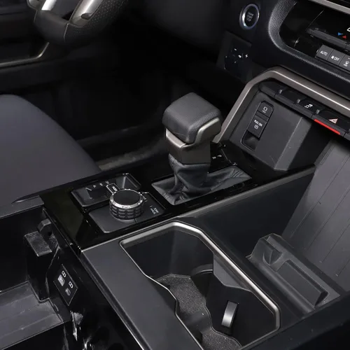 Vista 4 de TOYCIDFG Cubierta del panel de palanca de cambios compatible con Toyota Tundra 2022-2026, accesorios interiores (negro UV)