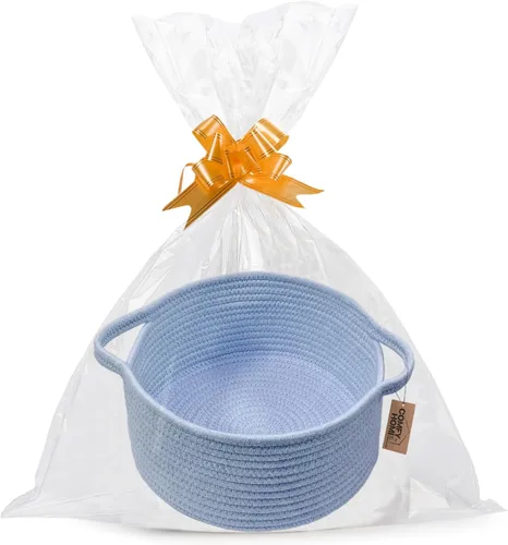 Vista 15 de COMFY-HOMI - Cesta de lavandería XXL grande con asas, cesta de manta, cesta decorativa de cuerda de algodón para la sala de estar, cesta