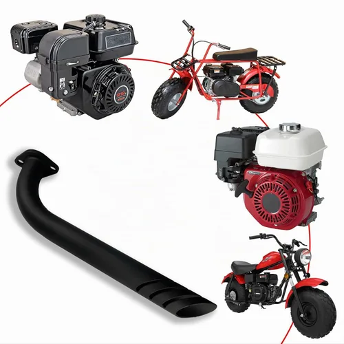 Vista 2 de JMCHstore Kit de tubería Exhuast para Coleman CT200U BT200X KT196, Predator 212 Baja MB200 Doodlebug Mini Bike, Axis M200 212CC, Hisun 196cc Monster