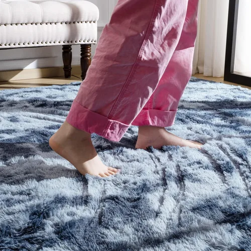 Vista 137 de Softlife Alfombra naranja para dormitorio, alfombra de felpa esponjosa para sala de estar para niñas, alfombra lanuda para niños, alfombra suave