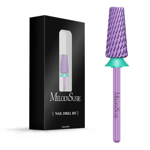 Vista 27 de MelodySusie Super Cut Edition Brocas para Uñas 5 en 1, Brocas Multifunción de Carburo de Tungsteno de 3/32'', Adecuadas para Manicura Pedicura