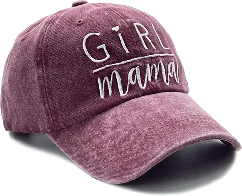 Vista 4 de NVJUI JUFOPL Gorra de béisbol para mujer y niña, con bordado ajustable y lavado