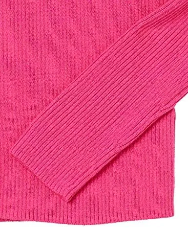Vista 7 de Tienda Essentials - Suéter ligero y acanalado de manga larga con cuello bote para mujer