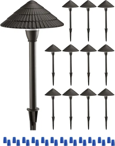 Vista 11 de LEONLITE Paquete de 4 luces LED 5CCT de bajo voltaje para trayectoria, 12