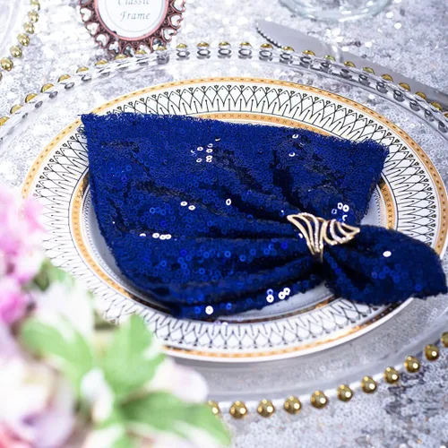 Vista 12 de Eternal Beauty Servilletas de tela de lentejuelas negras de 12 x 12 pulgadas, paquete de 12 para fiestas, bodas, cenas de cumpleaños