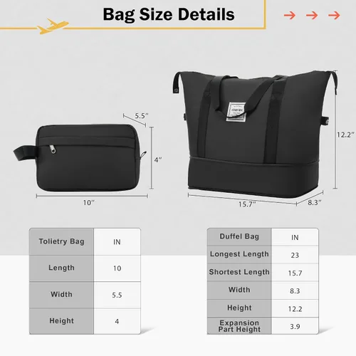 Vista 100 de Merax Equipaje, maleta extensible rígida con ruedas giratorias ligeras, Negro -, 40/48/52