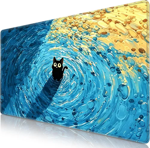 Vista 28 de Canjoy Alfombrilla para Mouse de Juegos (31.5x15.7 pulgadas) 3mm de Grosor XX-Grande Alfombrilla Extendida para Teclado de Computadora Completa
