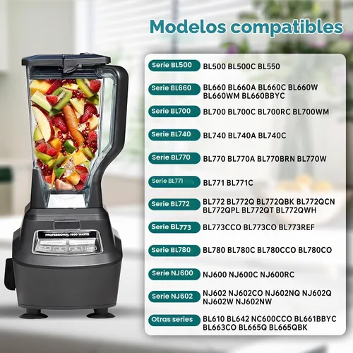 Vista 4 de Tapa de repuesto para boquilla de vertido compatible con tapa Ninja Blender