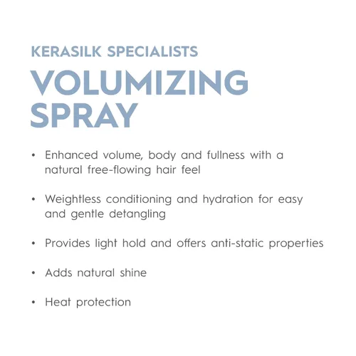 Vista 2 de KERASILK Spray voluminizador Mejora el volumen y el cuerpo Proporciona acondicionamiento y desenredante sin peso Con protección contra