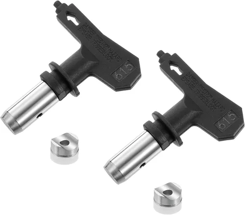 Vista 81 de uxcell 2 puntas de pulverización reversibles para pulverizador sin aire, 109 puntas de boquilla de pulverización de pintura, piezas de máquina