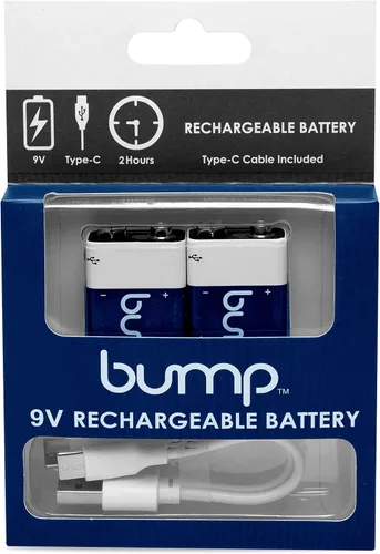 Vista 2 de bump Baterías recargables de 9 voltios - Paquete de 2