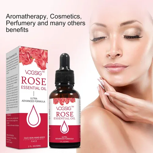 Vista 6 de Aceite Esencial de Rosa 1.0 fl oz - Aromaterapia, Hidratante de la Piel, Anti-Envejecimiento, Reduce la Pigmentación, Absorbido Rápidamente